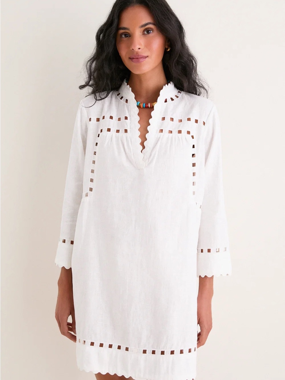 Tuckernuck White Linen Dawson Tunic Dress